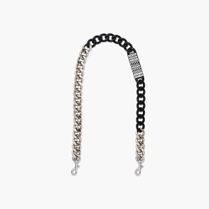 Marc Jacobs Barcode Chain Shoulder Strap Väskrem Dam Svarta | IDJ-601825