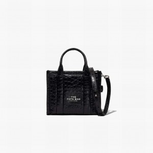 Marc Jacobs Croc-Embossed Mini Toteväska Dam Svarta | ISF-861032