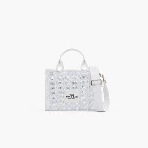 Marc Jacobs Crystal Canvas Small Toteväska Dam Vita | QVM-268439