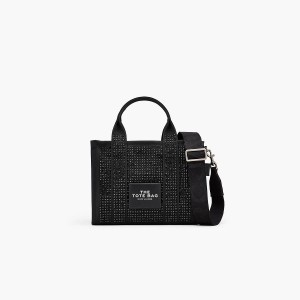 Marc Jacobs Crystal Canvas Small Toteväska Dam Svarta | ZHI-127963