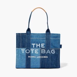 Marc Jacobs Denim Large Toteväska Dam Blå | SXC-069378