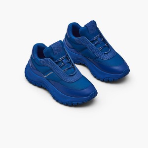 Marc Jacobs Lazy Runner Sneakers Dam Blå | RNH-279305