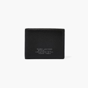 Marc Jacobs Leather Billfold Plånbok Dam Svarta | UYP-217804