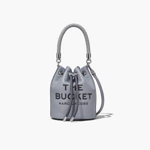 Marc Jacobs Leather Bucket Väska Dam Grå | HTU-067912