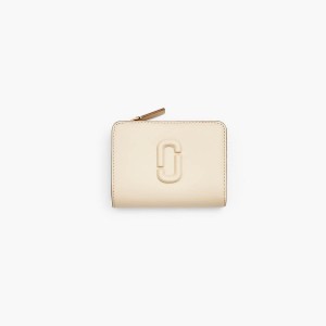 Marc Jacobs Leather J Marc Mini Compact Plånbok Dam Vita | WPD-754203