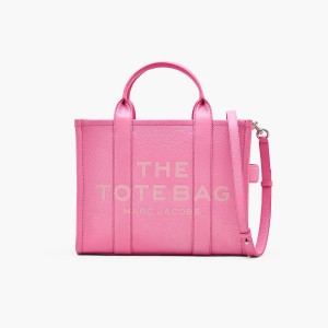 Marc Jacobs Leather Medium Toteväska Dam Rosa | NIW-265740