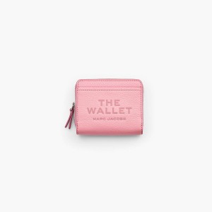 Marc Jacobs Leather Mini Compact Plånbok Dam Rosa | OUT-312894