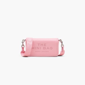 Marc Jacobs Leather Mini Crossbody Väska Dam Rosa | TZH-691482