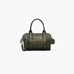 Marc Jacobs Leather Mini Duffle Crossbody Väska Dam Olivgröna | PNF-021356