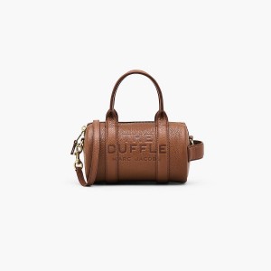 Marc Jacobs Leather Mini Duffle Crossbody Väska Dam Bruna | KYG-729531