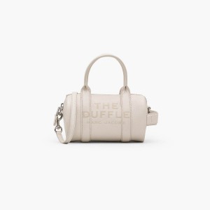 Marc Jacobs Leather Mini Duffle Crossbody Väska Dam Silver | LZD-536128