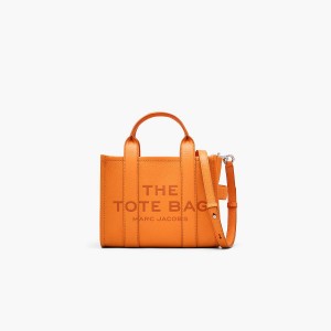 Marc Jacobs Leather Small Toteväska Dam Orange | EQD-892536