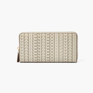 Marc Jacobs Monogram Continental Plånbok Dam Khaki | WIG-036897