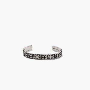 Marc Jacobs Monogram Engraved Armband Dam Silver | TSV-894307