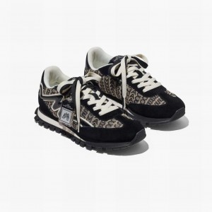 Marc Jacobs Monogram Jogger Sneakers Dam Svarta Vita | OLV-165930