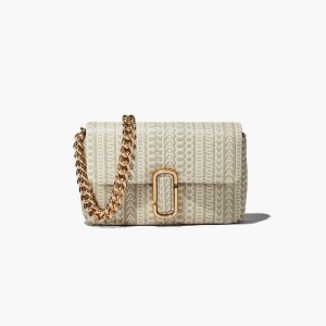 Marc Jacobs Monogram Leather J Marc Axelväska Dam Khaki | GTY-986325