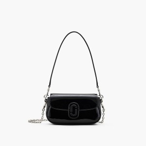 Marc Jacobs Patent Leather Clover Axelväska Dam Svarta | IPB-850147