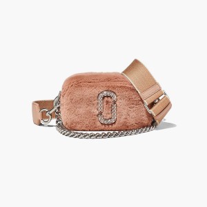 Marc Jacobs Plush Softshot Crossbody Väska Dam Rosa | SME-581673