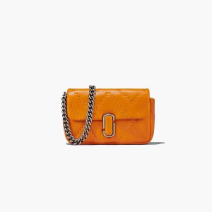 Marc Jacobs Quilted Leather J Marc Mini Axelväska Dam Orange | BXS-396715