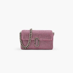 Marc Jacobs Rhinestone J Marc Mini Axelväska Dam Rosa | RPT-709314