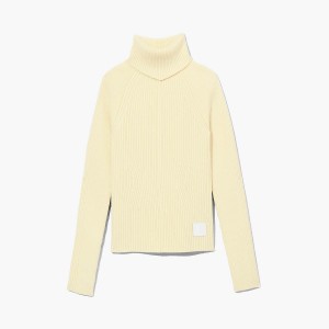 Marc Jacobs Ribbed Turtleneck Tröjor Dam Gula | KXZ-863791