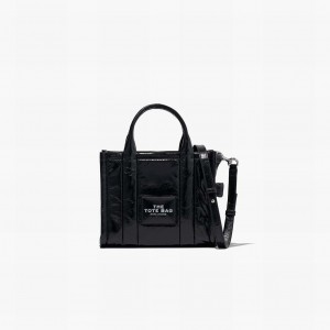 Marc Jacobs Shiny Crinkle Mini Toteväska Dam Svarta | LND-602149