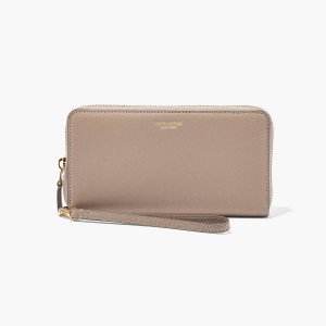 Marc Jacobs Slim 84 Continental Wristlet Plånbok Dam Ljusgrå | MPF-654213