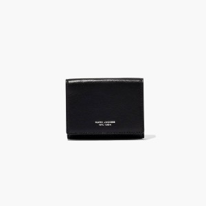 Marc Jacobs Slim 84 Medium Trifold Plånbok Dam Svarta | LEO-203718