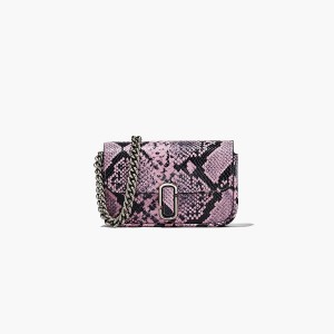 Marc Jacobs Snake-Embossed J Marc Mini Crossbody Väska Dam Lila Olika Färger | OAV-253798