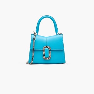 Marc Jacobs St. Marc Mini Top Handle Handväska Dam Blå | BGT-519703