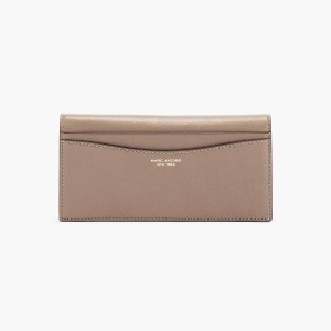 Marc Jacobs THE LEATHER SLIM 84 BIFOLD WALLET Plånbok Dam Ljusgrå | UMJ-057621