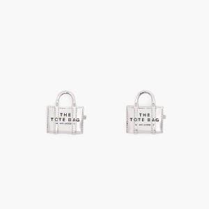 Marc Jacobs Tote Bag Stud Örhängen Dam Ljussilver | EVM-569817