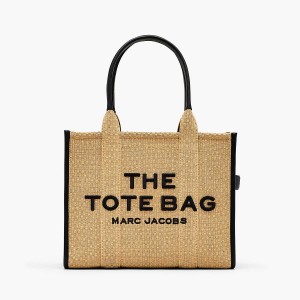 Marc Jacobs Woven Large Toteväska Dam Beige | EJM-298516