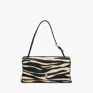 Marc Jacobs Zebra Haircalf Large Dual Bag Axelväska Dam Svarta Vita | QZV-076128