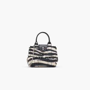 Marc Jacobs Zebra Turnlock Crossbody Toteväska Dam Svarta Vita | GHM-261354