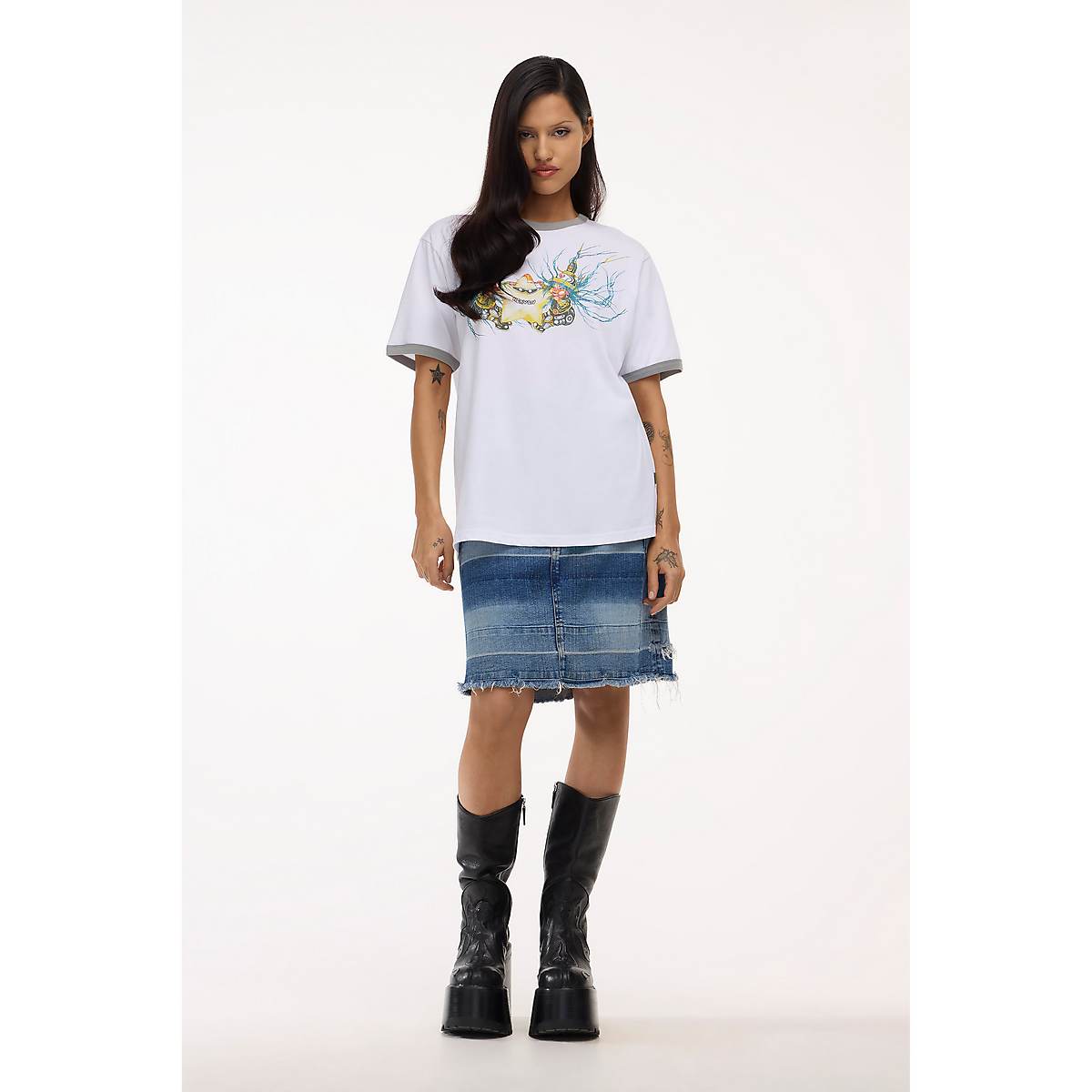 Marc Jacobs Babiez Ringer Tee T-Shirt Dam Vita | LIO-513402