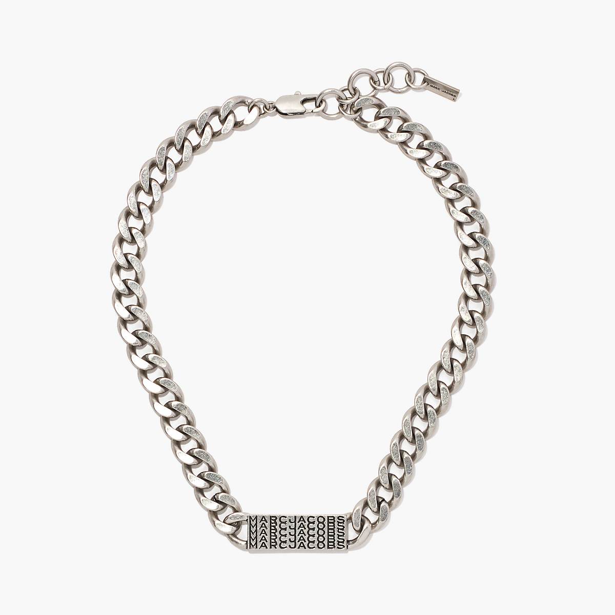 Marc Jacobs Barcode Monogram ID Chain Halsband Dam Silver | ZFI-197802