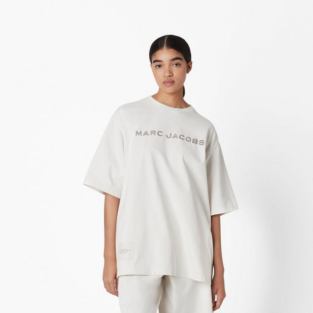 Marc Jacobs Big T-Shirt Dam Chalk | STN-970318