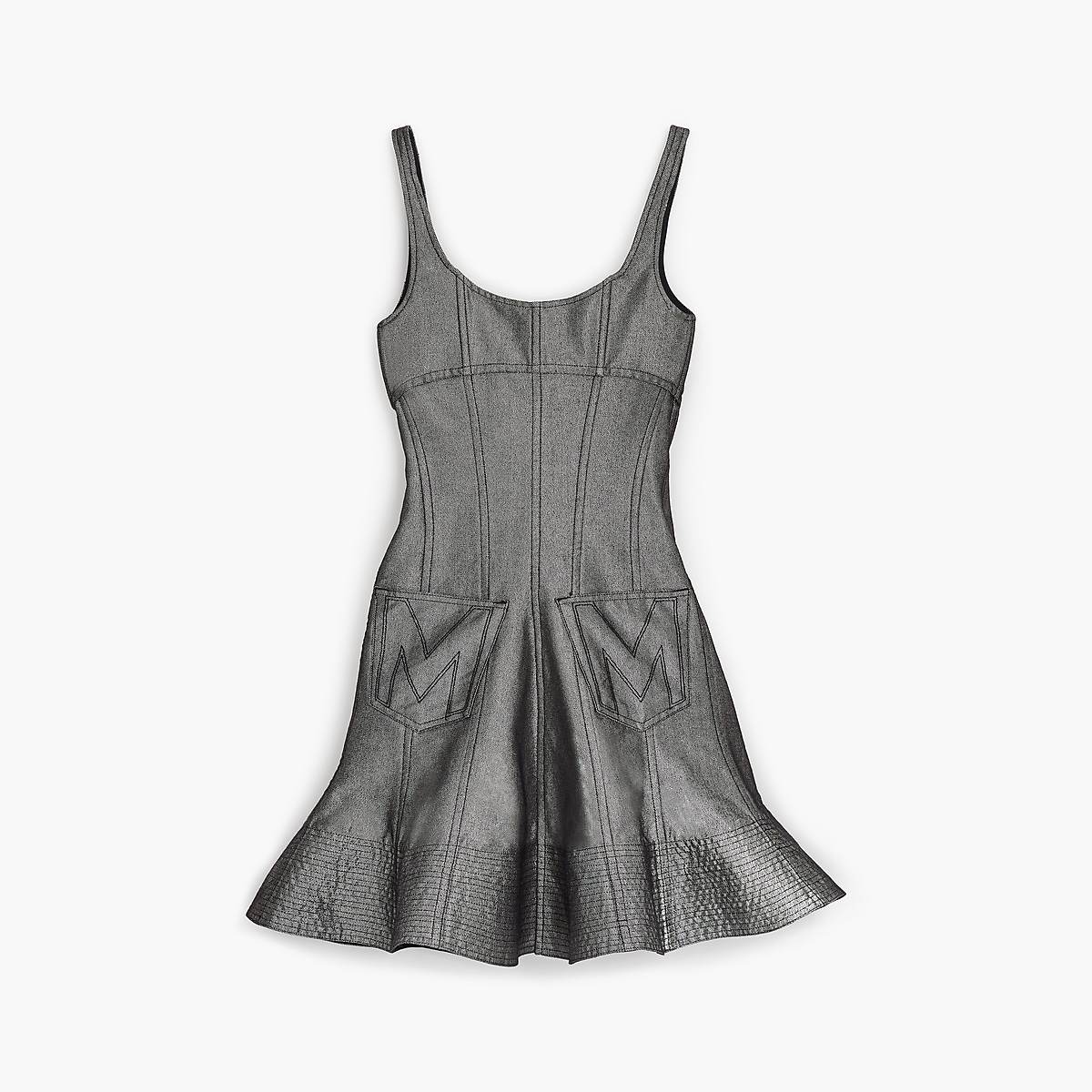 Marc Jacobs Bustier Fluted Klänning Dam Silver | BVJ-936108