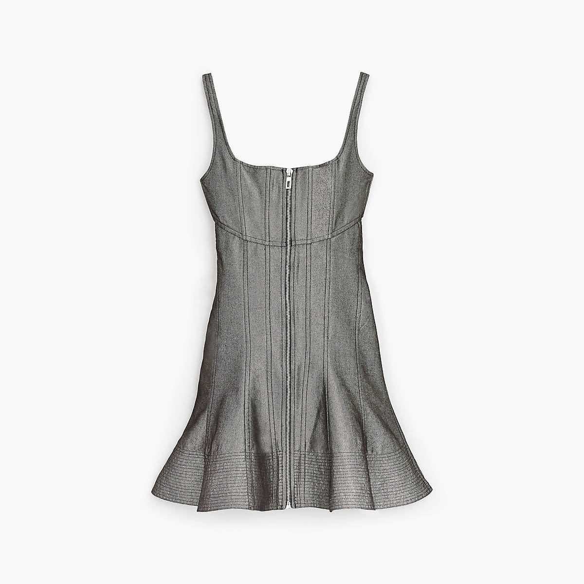 Marc Jacobs Bustier Fluted Klänning Dam Silver | BVJ-936108