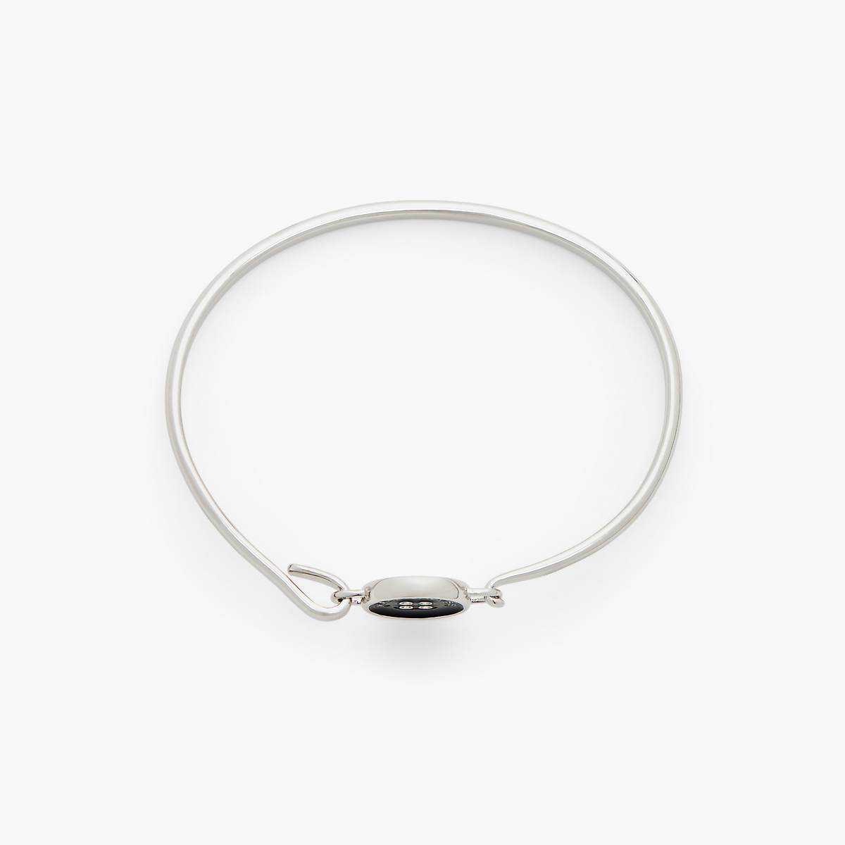 Marc Jacobs Button Hinge Armband Dam Silver Svarta | IMU-027893