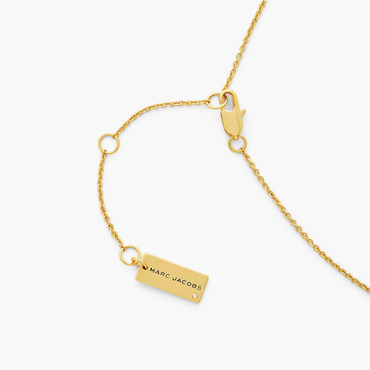 Marc Jacobs Button Pendant Halsband Dam Guld Grädde | SIB-539106