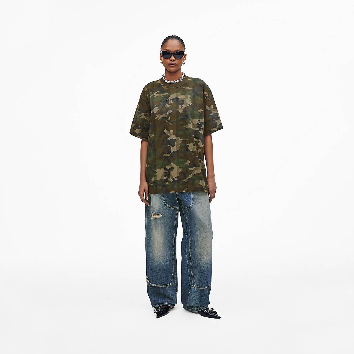 Marc Jacobs Camo Big Tee T-Shirt Dam Camo Olika Färger | AQO-708963