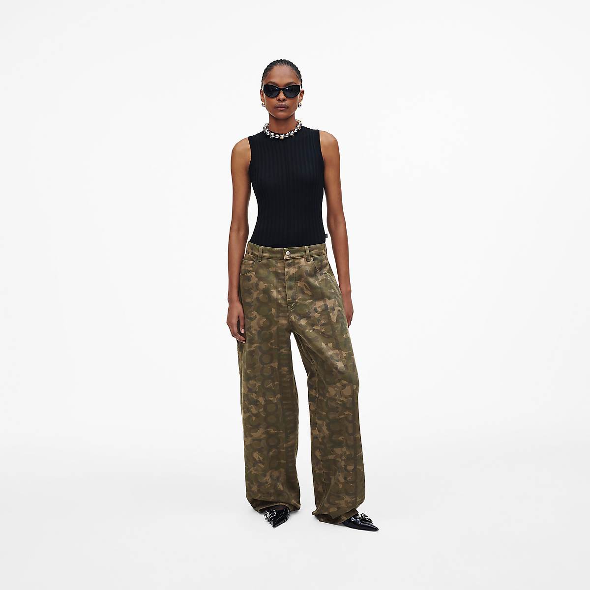 Marc Jacobs Camo Oversized Jeans Dam Camo Olika Färger | OHS-952834