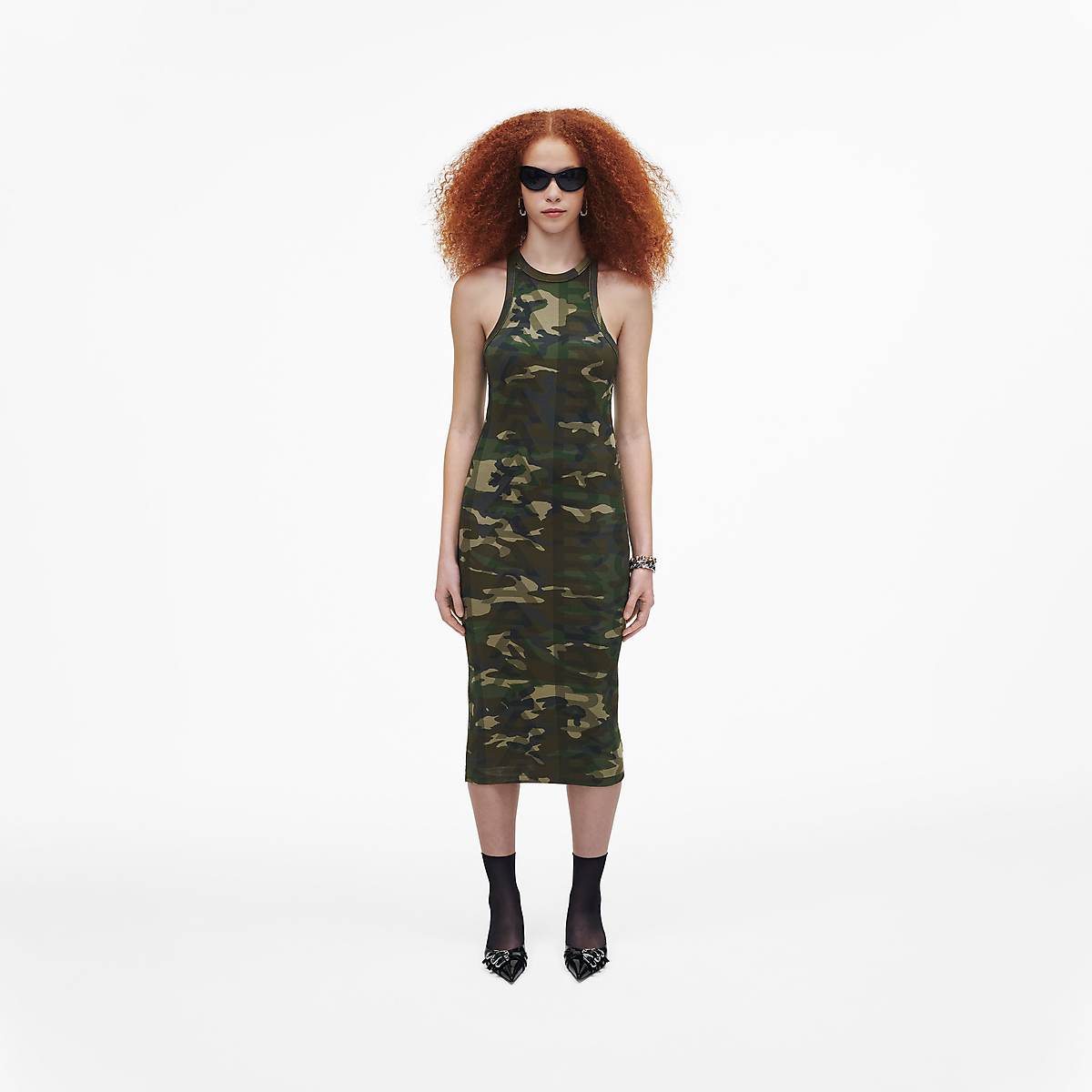 Marc Jacobs Camo Racer Rib Klänning Dam Camo Olika Färger | RUV-874096