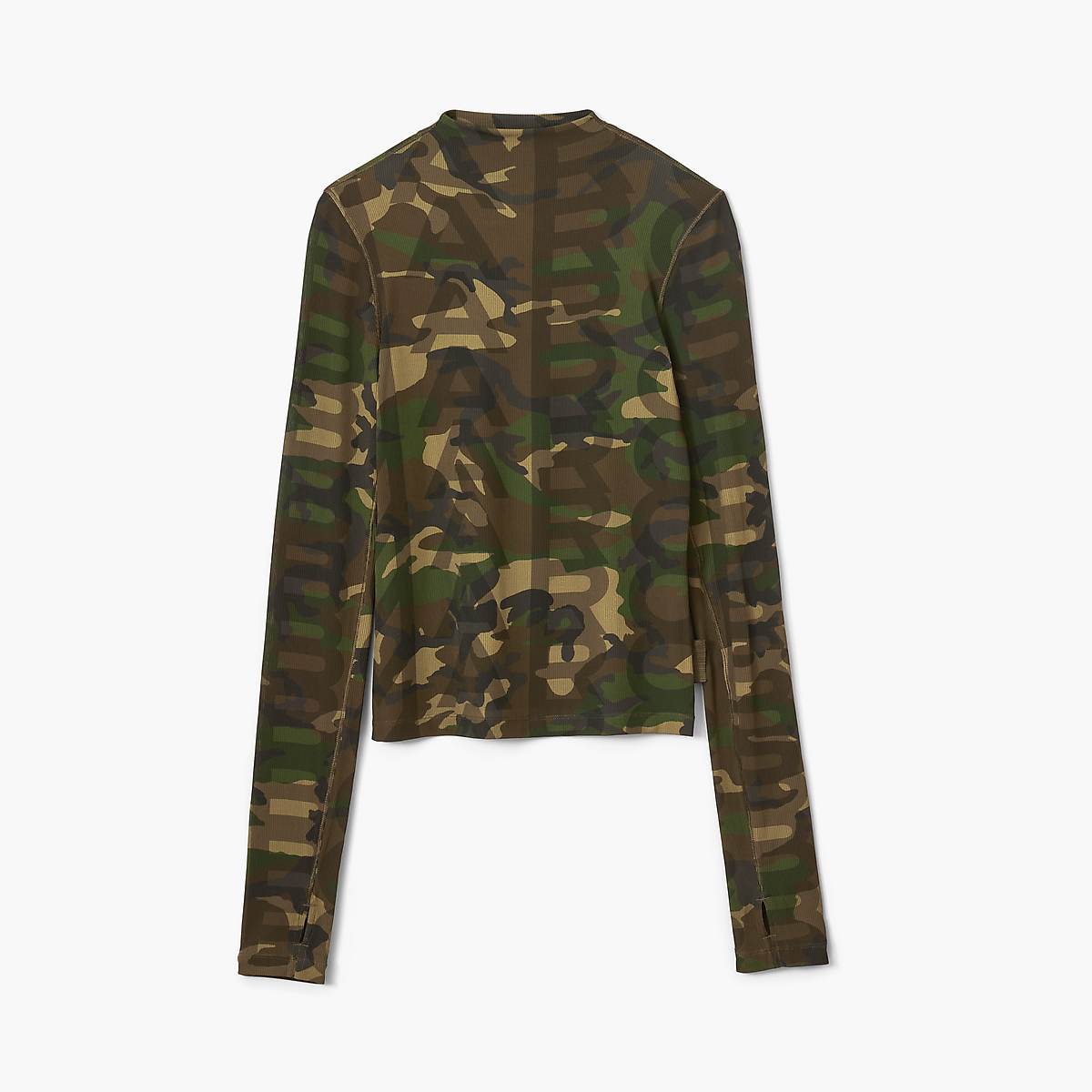 Marc Jacobs Camo Sheer Long Sleeve T-Shirt Dam Camo Olika Färger | HJI-345709