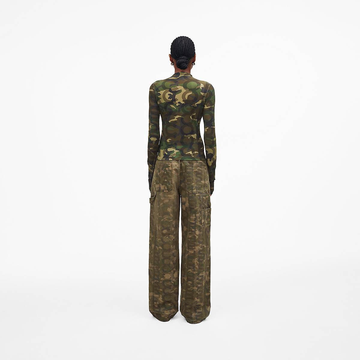 Marc Jacobs Camo Sheer Long Sleeve T-Shirt Dam Camo Olika Färger | HJI-345709