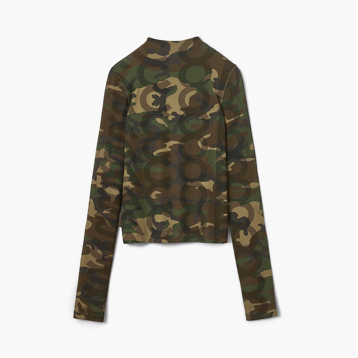 Marc Jacobs Camo Sheer Long Sleeve T-Shirt Dam Camo Olika Färger | HJI-345709