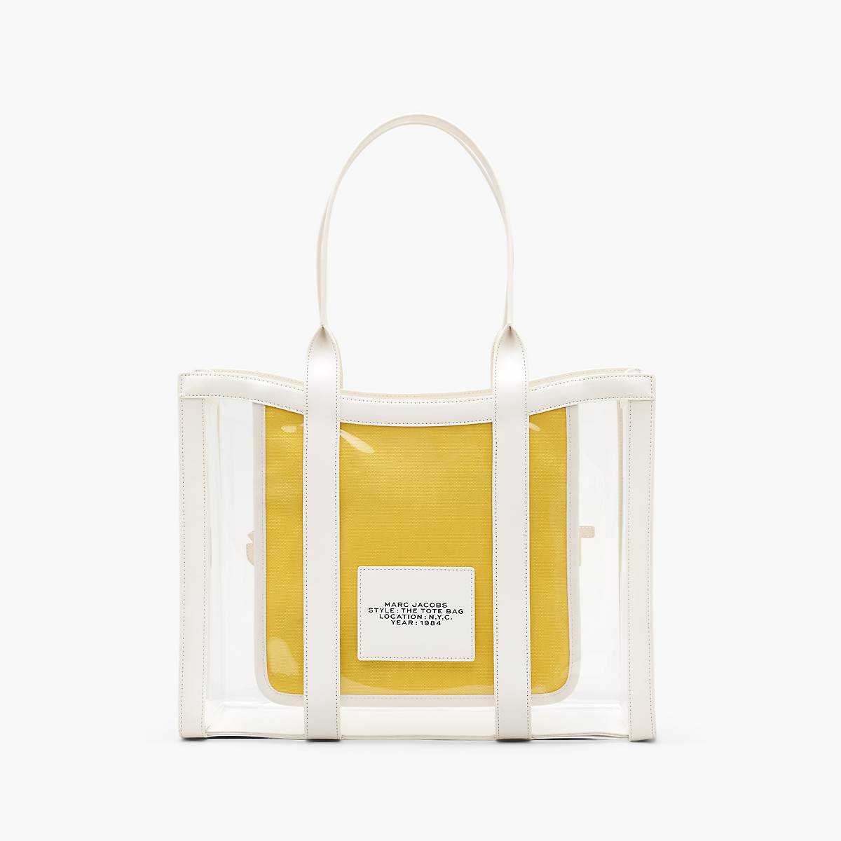 Marc Jacobs Clear Large Toteväska Dam Vita | IXK-581673