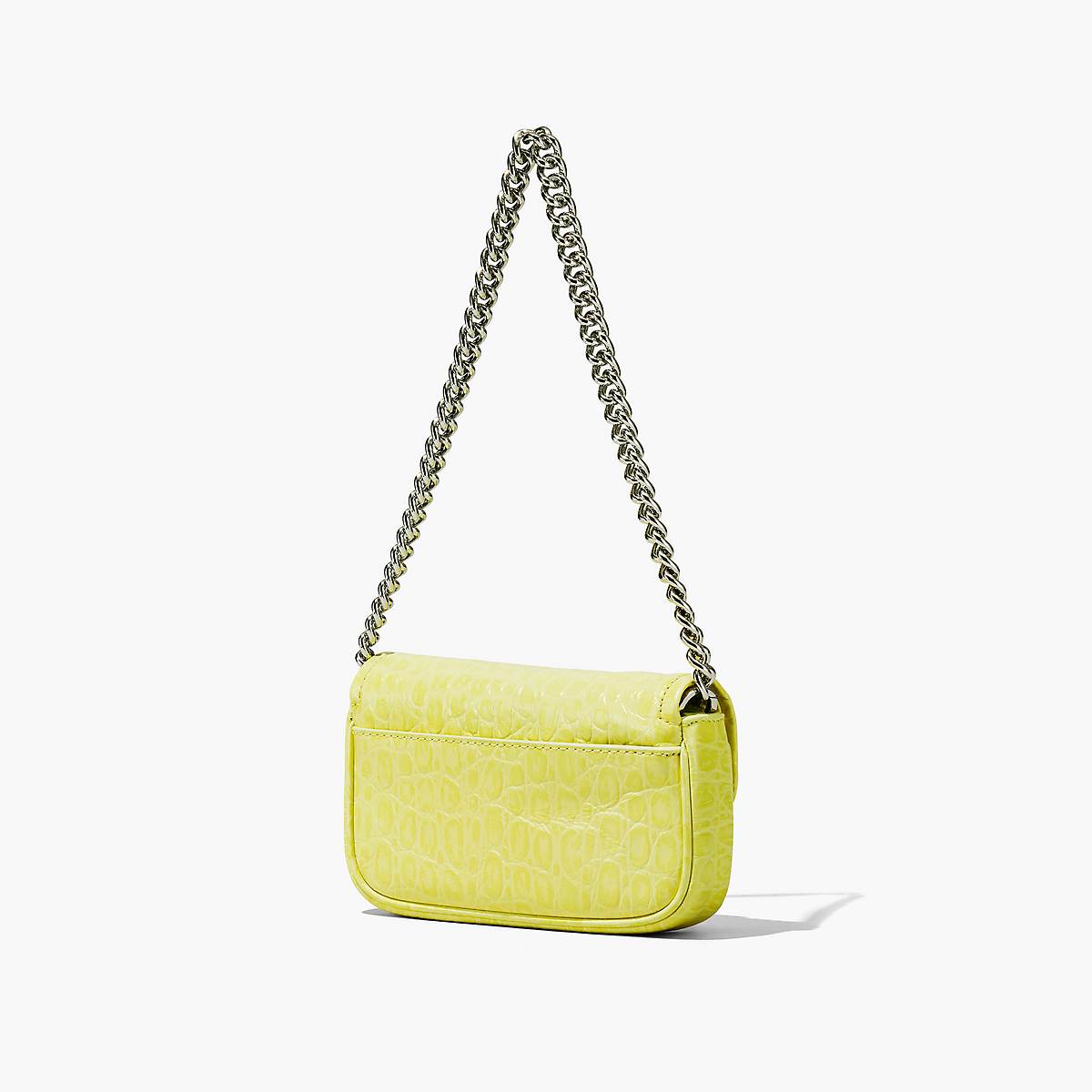 Marc Jacobs Croc-Embossed J Marc Mini Axelväska Dam Gula | OPE-410769